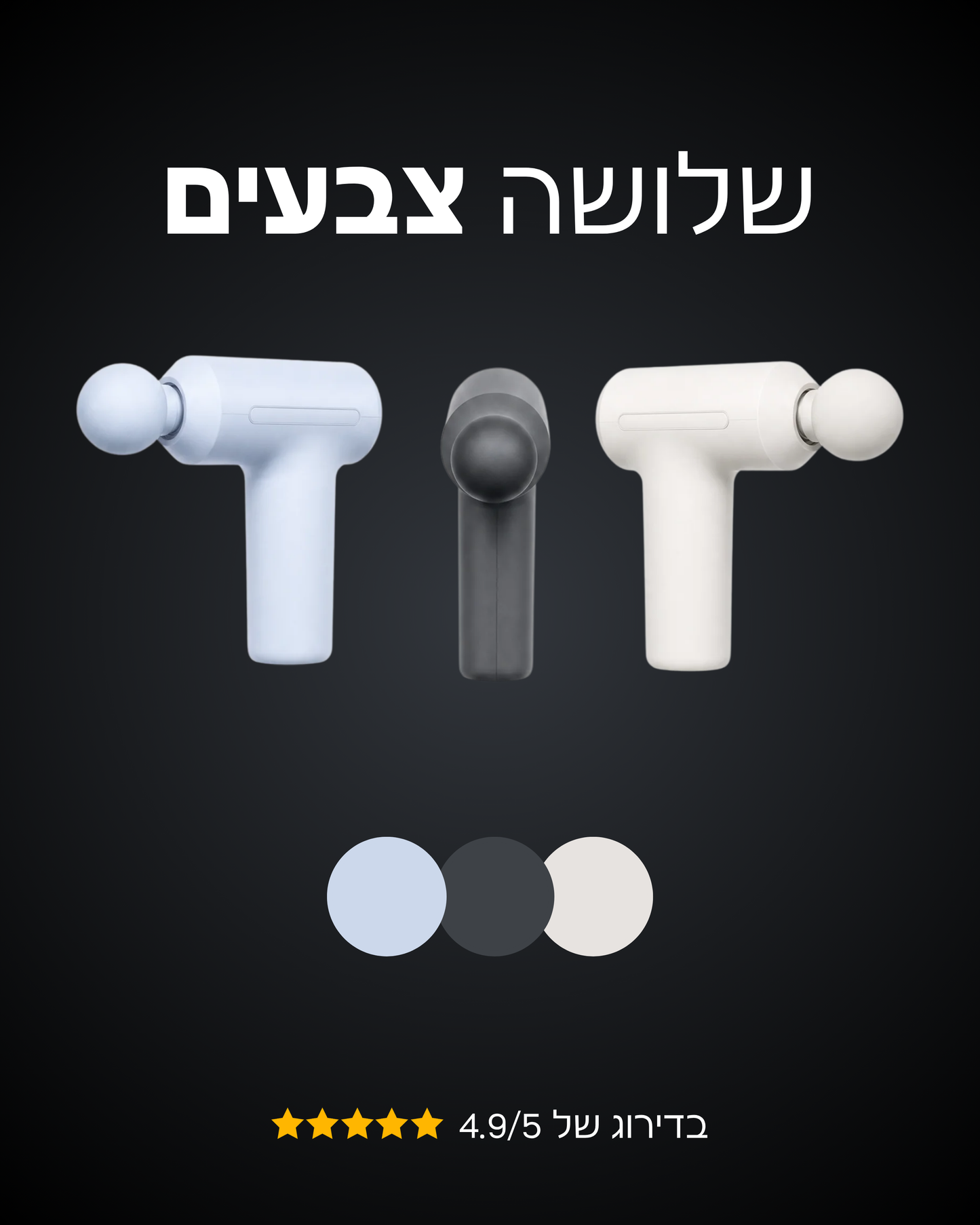 אקדח עיסוי להתאוששות מהירה